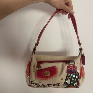 Coach Poppy Peace Canvas Bag